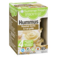 Summer Fresh - Hummus Roasted Garlic, 4 Each