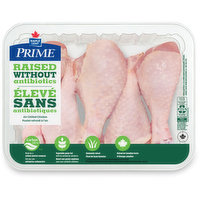 Maple Leaf - Prime Chicken Drumsticks Skin On, Raised Without Antibiotics, 1 Each