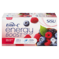 Sisu - Sisu Ester-C Energy Boost Wildberry, 30 Each