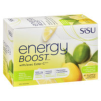 Sisu - To Go Ester-C Energy Boost Lemon Lime, 30 Each