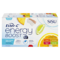 Sisu - Ester-C Energy Boost Variety Pack, 30 Each