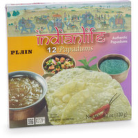 Indianlife - Plain Papadums, 120 Gram