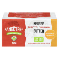 L'Ancetre - Butter Unsalted Organic, 454 Gram