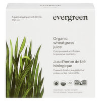 Evergreen - Wheatgrass Juice Frozen Organic, 5 Each