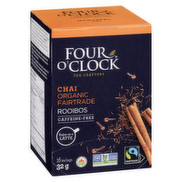 Four O'clock Tea - Organic Rooibos Tea - Chai, 16 Each