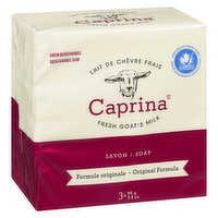 Caprina - Fresh Goat's Milk Soap - Original, 3 Each