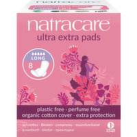 Natracare - Ultra Extra Pads Long, 8 Each