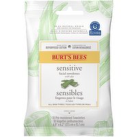 Burts Bees - Sensitive Facial Towelette, 10 Each