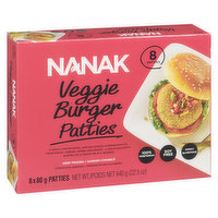 Nanak - Veggie Burger Patties, 640 Gram