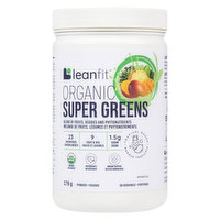 Leanfit - Organic Super Greens, Tropical Mango, 178 Gram