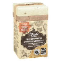 Cha's Organic - True Ceylon Cinnamon - Ground, 30 Gram