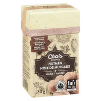 Cha's Organic - Nutmeg - Whole, 30 Gram