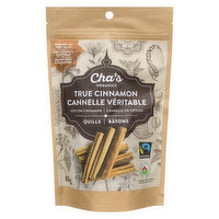 Cha's Organic - True Cinnamon Quills, 80 Gram
