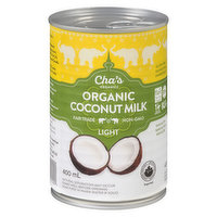 Cha's Organic - Coconut Milk Light, 400 Millilitre