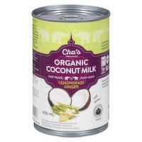Cha's - Organic Coconut Milk Lemongrass Ginger, 400 Millilitre