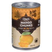 Cha's Organics - Mango Chunks In Juice, 400 Millilitre