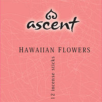 Ascent - Incense Hawaiian Flowers, 12 Each