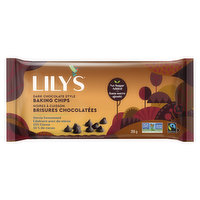 Lily's Lily's - Baking Chips - Dark Chocolate Style, 255 Gram
