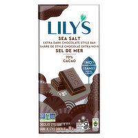 Lilys - Bar Extra Dark Chocolate Sea Salt, 80 Gram