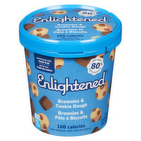 Enlightened - Brownies & Cookie Dough Ice Cream, 473 Millilitre