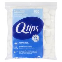 Q Tips - Jumbo Cotton Balls, 100 Each