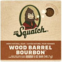 Dr Squatch - Wood Barrel Bourbon Bar Soap, 141.7 Gram