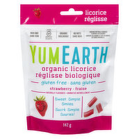 YumEarth - Licorice Strawberry, 142 Gram