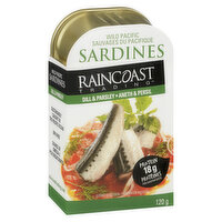 Raincoast Trading - Sardines Dill & Parsley, 120 Gram