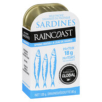 Raincoast Trading - Sardines in Spring Water, 120 Gram