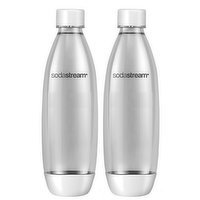 Sodastream - 1L Fuse Carbonating Bottle, White, 2 Each
