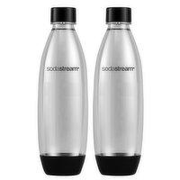 Sodastream - 1L Fuse Carbonating Bottle, Black, 2 Each