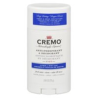 Cremo - Citrus & Mint Leaf Anti-Perspirant Deodorant, 75 Gram