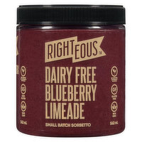 RIGHTEOUS - Blueberry Limeade Sorbetto Dairy Free, 562 Millilitre