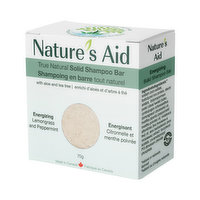 Nature's Aid - Shampoo Bar Energizing Lemongrass & Mint, 60 Gram