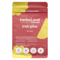 Herbaland - Iron Plus - Raspberry Lemon, 90 Each