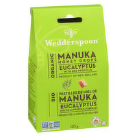 Wedderspoon - Drops Honey Manuka Eucalyptus Organic, 120 Gram