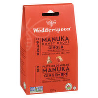 Wedderspoon - Manuka Honey Drops, Ginger