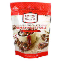 Creative Snacks - Peppermint Milk Chocolate Pretzels, 255 Gram