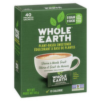 Whole Earth - Stevia & Monk Fruit Sweetener, 40 Each