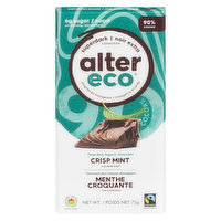 Alter Eco - Bar Dark Chocolate Mint Blackout 90%