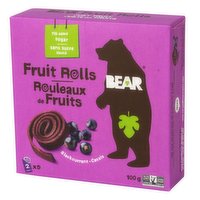 BEAR - Blackcurrant Fruit Rolls, 100 Gram