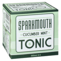 Sparkmouth - Cucumber Mint Tonic, 4 Each