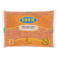 Sher - Lentils - Red Split, 4 Pound