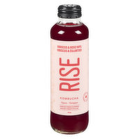 Rise - Organic Kombucha Hibiscus & Rose Hips, 414 Millilitre