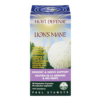 Host Defense - Mushrooms Lions Mane, 60 Each