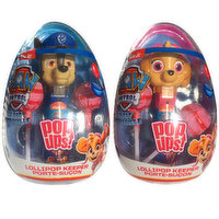 Paw Patrol - Pop Ups! Jumbo Egg Lollipop Keeper, 20 Gram