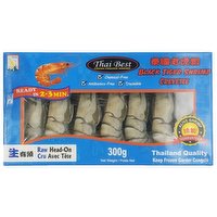 Searay - Frozen Black Tiger Shrimp Head-on, 300 Gram