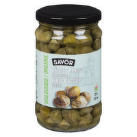 Savor - Capers Fines Organic, 310 Millilitre