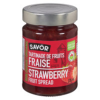 Savor - Strawberry Fruit Spread Organic, 235 Millilitre