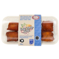 Salmon Village - West Coast BBQ Smoked Pink Salmon Nuggets, 150 Gram